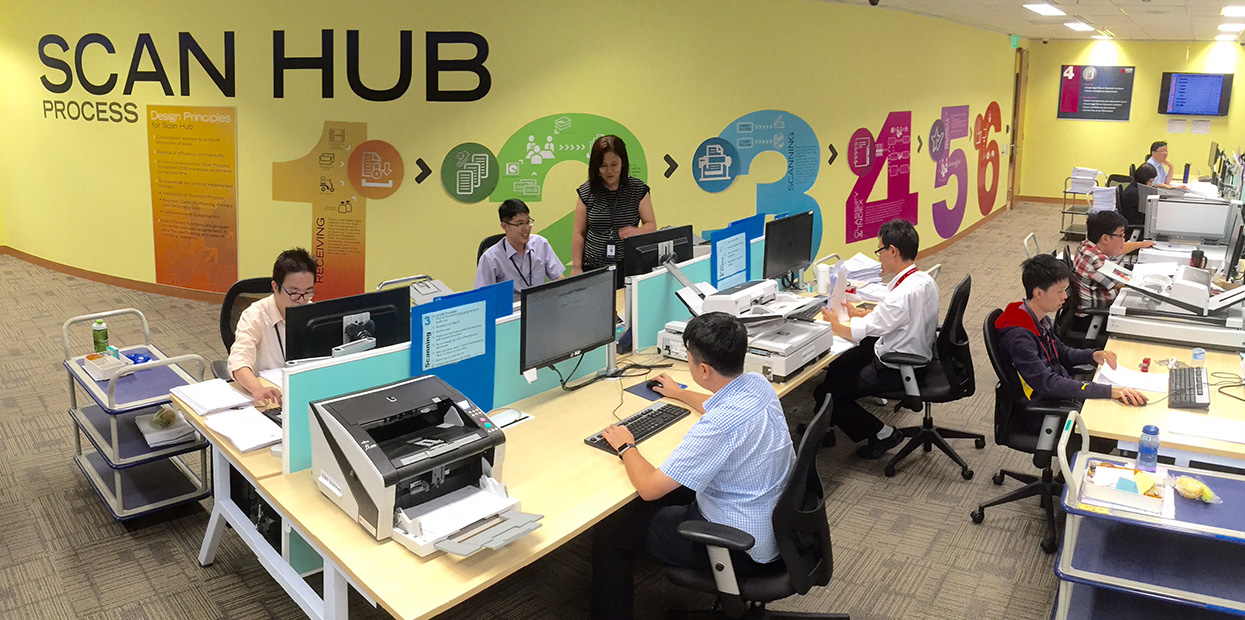 Adults on the spectrum working at the UOB Scan Hub